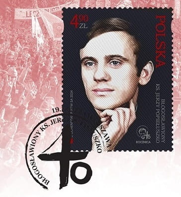 Koperta FDC Błogosławiony ks. Jerzy Popiełuszko 2024