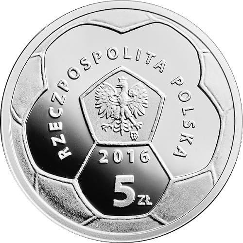 Moneta 5 zł Legia Warszawa 2016 r.
