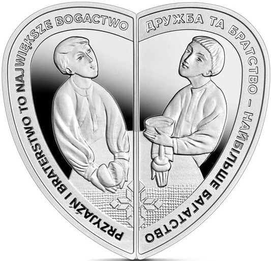Moneta 10 zł Przyjaźń i braterstwo 2023