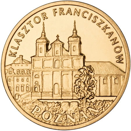 Moneta 2 zł Klasztor franciszkanów Poznań 2011