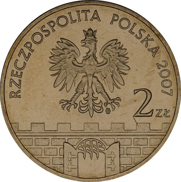 Moneta 2 zł Słupsk 2007