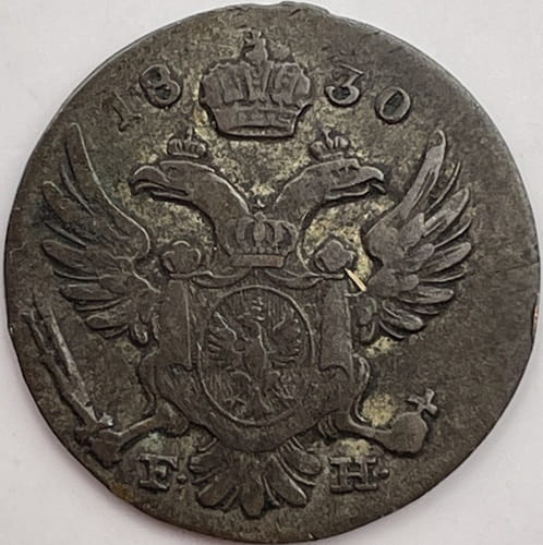 Moneta 5 groszy 1830 FH Królestwo Polskie