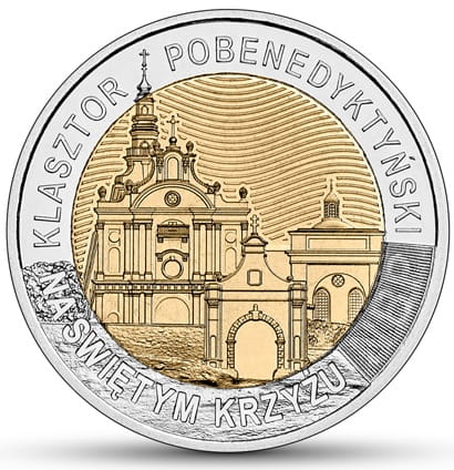 Moneta 5 zł klasztor na Świętym Krzyżu 2022