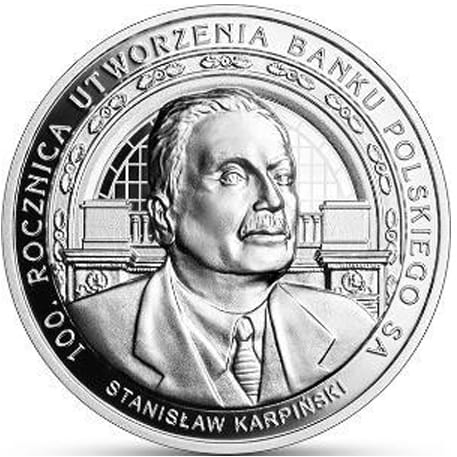 Moneta 10 zł 100 rocznica utworzenia Banku Polskiego 2024