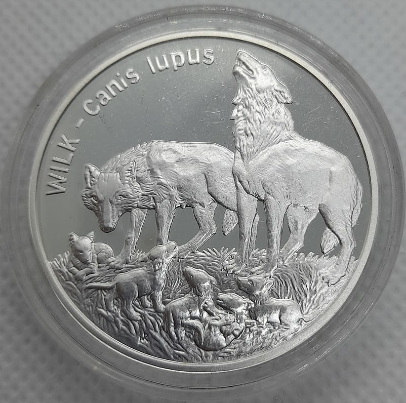 Moneta 20 zł Wilk 1999